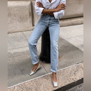 Dolce Vita Silver Flats